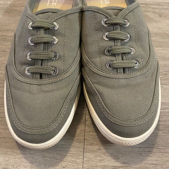 VInce Camuto Celiste green washable canvas slip on backless aced up mule size 7 - Picture 3 of 10